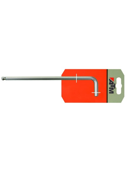 Llave Allen extra-larga con bola en blister