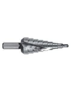 Broca escalonada HSS con mango hexagonal 1/4"