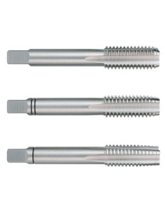 Juego de machos para roscar a mano M DIN 352 HSS rectificados con rosca izquierda