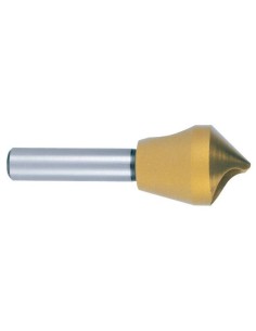 Avellanador de cono ranurado y desbarbado 90° HSS-TiN