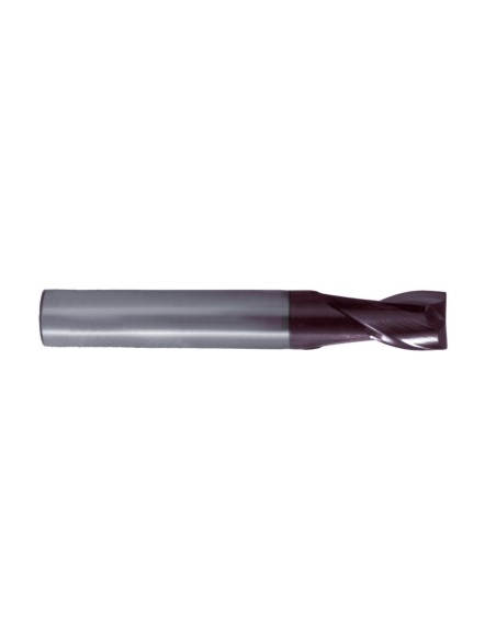 Fresa frontal universal metal duro tipo N DIN 6527 K con 2 labios de corte