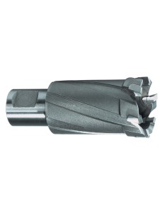Broca hueca dientes metal duro vástago Weldon