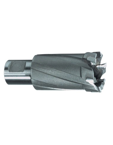 Broca hueca dientes metal duro vástago Weldon