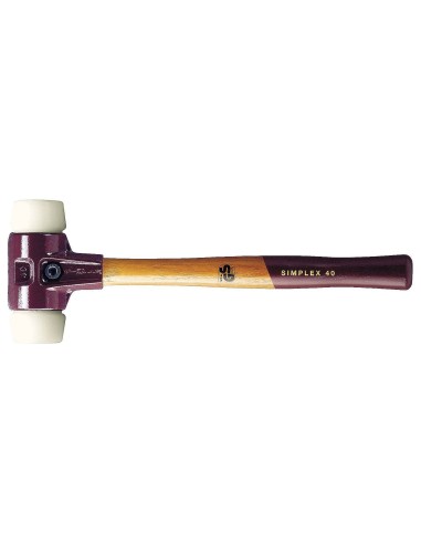 Maza de nylon blanco Simplex