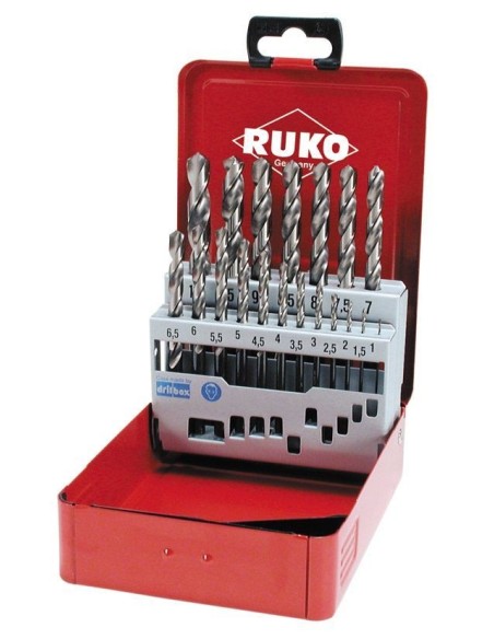 Juego de brocas helicoidales DIN 338 Tipo VA HSSE-Co 5
