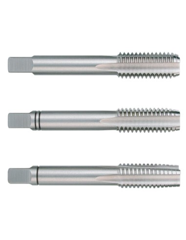 Juego de machos para roscar a mano BSW ~ DIN 352 HSS rectificados