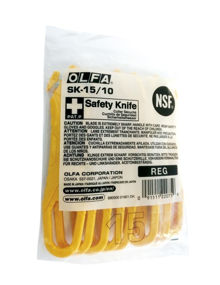 PACK DE 10 CUTTERS DE SEGURIDAD DESECHABLES