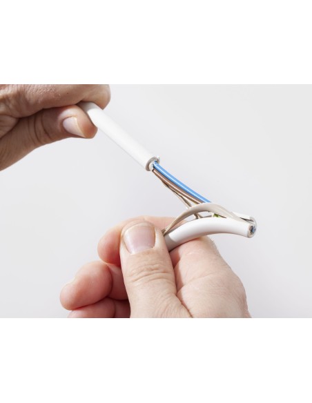 CUCHILLO PELACABLES SECURA Nº 28G CON CUCHILLA RECTA ( 8-28 MM)
