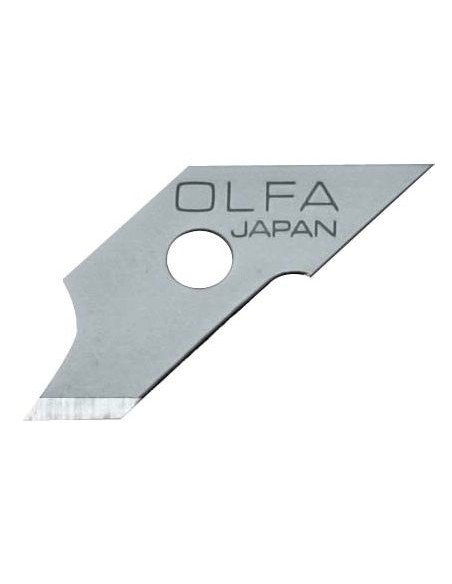 PACK DE 15 CUCHILLAS PARA CUTER COMPAS 5X24,5X0,5 MM PLATEADAS