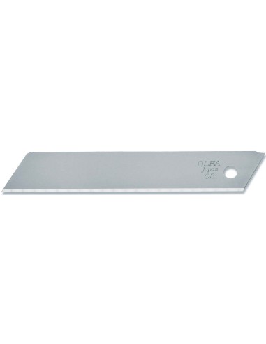 PACK DE 10 CUCHILLAS SOLIDA 18 MM PLATEADAS EN ESTUCHE PLASTICO