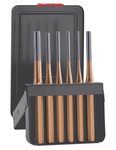 JUEGO DE 6 BOTADORES CILINDRICOS DE 150 MM SERIE DORADA