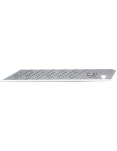PACK DE 10 CUCHILLAS TROCEABLES 9 MM ANGULO DE CORTE 30º PLATEADAS EN BLISTER