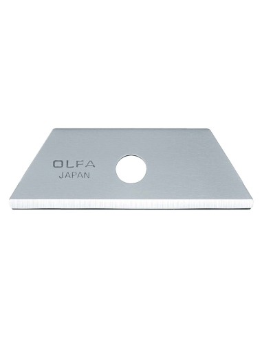 PACK DE 5 CUCHILLAS TRAPEZOIDAL 50X17,5X0,6 MM PLATEADAS