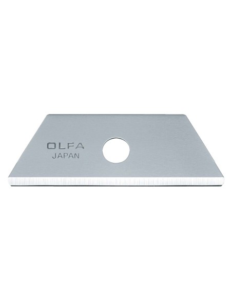 PACK DE 5 CUCHILLAS TRAPEZOIDAL 50X17,5X0,6 MM PLATEADAS