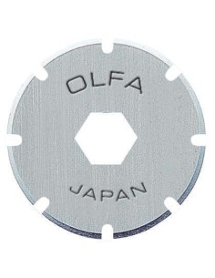 PACK DE 2 CUCHILLAS CIRCULARES PERFORADORA 18X0,3 MM PLATEADAS