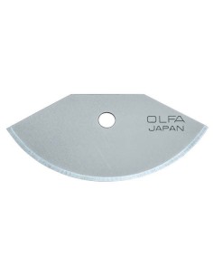 PACK DE 3 CUCHILLAS SEMICIRCULARES 39X18,5X0,3 MM PLATEADAS