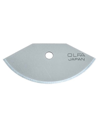 PACK DE 3 CUCHILLAS SEMICIRCULARES 39X18,5X0,3 MM PLATEADAS