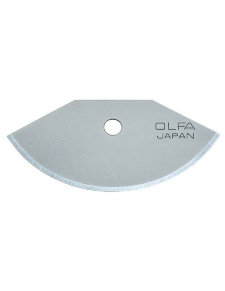 PACK DE 3 CUCHILLAS SEMICIRCULARES 39X18,5X0,3 MM PLATEADAS