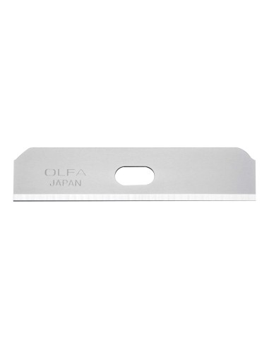 PACK DE 10 CUCHILLAS TRAPEZOIDALES 50X12,5X0,4 MM PLATEADAS