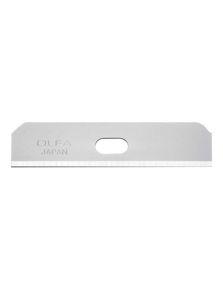 PACK DE 10 CUCHILLAS TRAPEZOIDALES 50X12,5X0,4 MM PLATEADAS