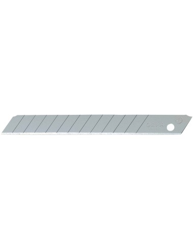 PACK DE 50 CUCHILLAS TROCEABLES 9 MM PLATEADAS EN BLISTER