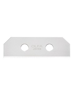 PACK DE 10 CUCHILLAS TRAPEZOIDALES 54X18X0,4 MM PLATEADAS