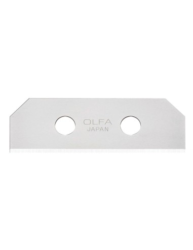 PACK DE 10 CUCHILLAS TRAPEZOIDALES 54X18X0,4 MM PLATEADAS