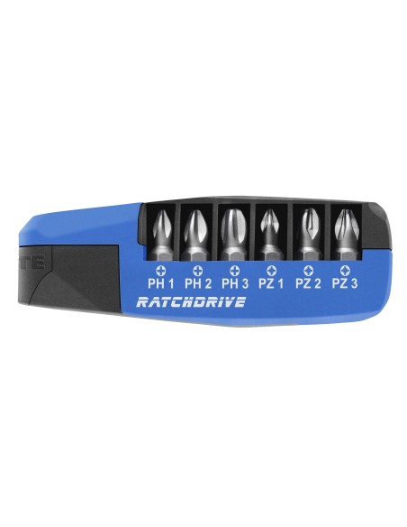 CAJA DE 7 PUNTAS CON CARRACA RATCHDRIVE (PH/PZ) EN CAJA DISPENSADORA