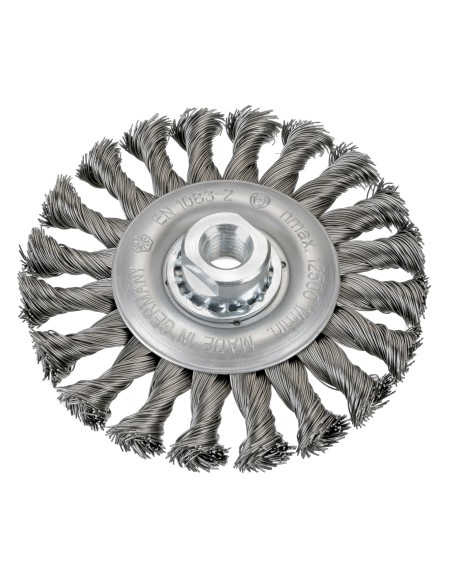 CEPILLO ALAMBRE TRENZADO  TUERCA M14 115 MM Y FILAMENTO DE 0.50 MM