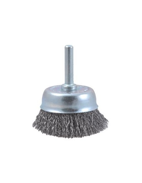 CEPILLO TAZA HILO ABRASIVO VASTAGO 6 MM HILO DE 1.10 MM Y GRANO 80 ROJO (75X23 )