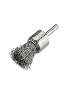 CEPILLO FILAMENTO ABRASIVO CON VASTAGO 6 MM 1.10 MM Y GANO 80 ROJO (25X30)