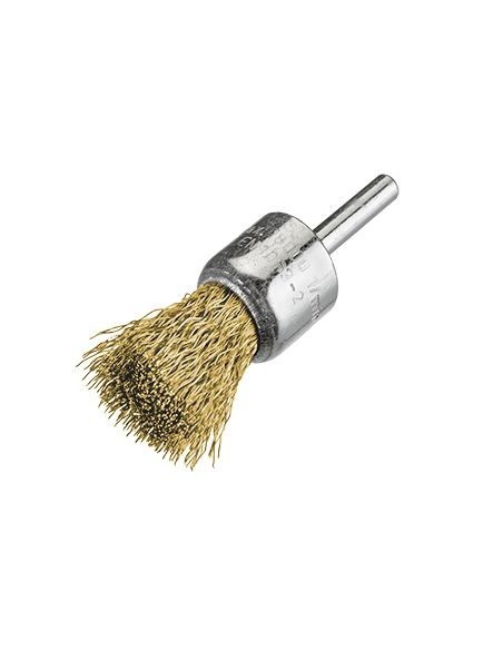 CEPILLO FILAMENTO ABRASIVO CON VASTAGO 6 MM 1.10 MM Y GANO 80 ROJO (25X30)