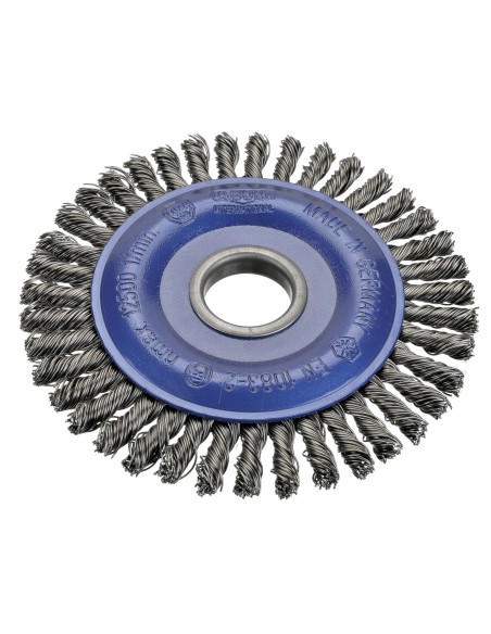 CEPILLO TRENZADO ESPECIAL SOLDADURA AGUJERO 22,2 MM HILO DE 0.50 MM (125X6)