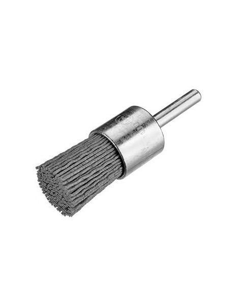 CEPILLO DE FILAMENTO ABRASIVO CON VASTAGO DE 6 MM 0,90 MM Y GRANO 180 (15X45X25)