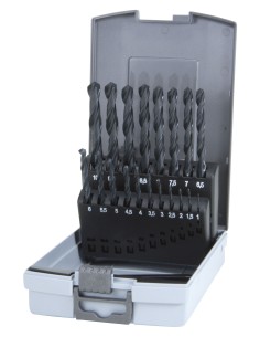 JUEGO DE 19 BROCAS HSS-R LAMINADAS