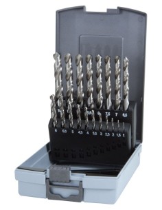 JUEGOS 23 BROCAS DIN 338 TIPO N CON PLAQUITA DE CORTE DE METAL DURO SOLDADA