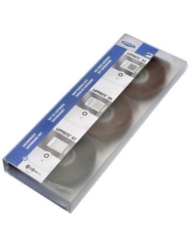 KIT RUEDAS FIBRA SIN TEJER PARA SATINAR 4 PIEZAS PARA 4.000 (R.P.M)