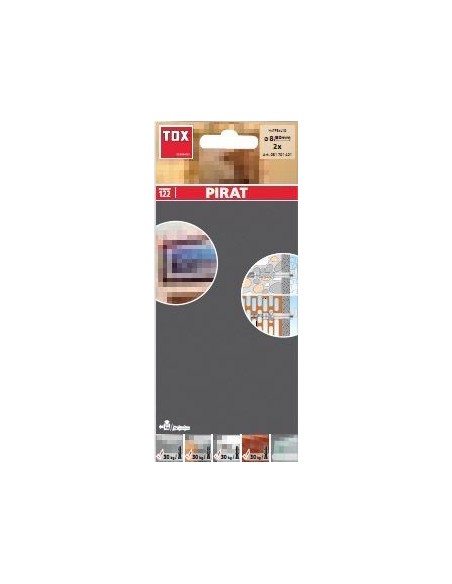 BLISTER DE 2 TACOS TFS-L 8X80 MM + GANCHO H-TFS-L FORMA 10