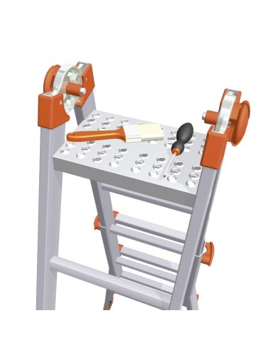 PLATAFORMA DE ALMACENAMIENTO PARA ESCALERAS MULTIFUNCION TELESCOPICAS