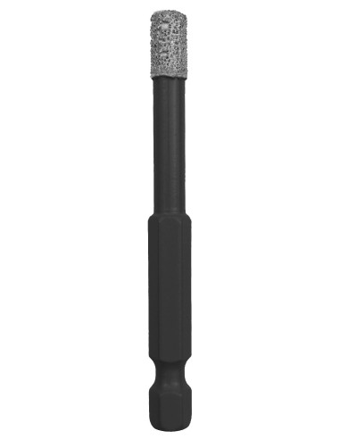 JUEGO 4 BROCAS HUECAS DIAMANTADAS EN SECO CONEXION HEXAGONAL 1/4 ( 6-6-8-10 MM)