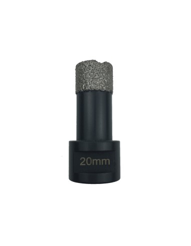 JUEGO 4 BROCAS HUECAS DIAMANTADAS EN SECO CON ROSCA M14 ( 14-20-25-32 MM)