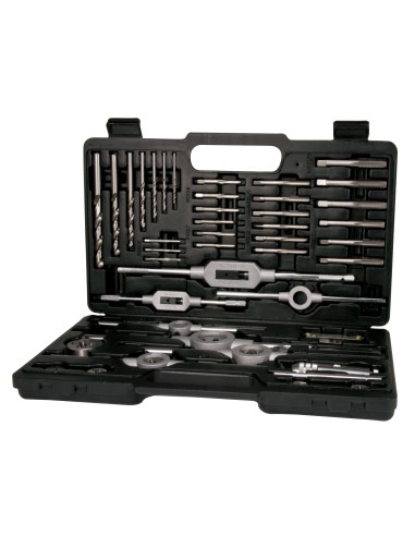 JUEGO HERRAMIENTAS DE ROSCAR 45 PIEZAS EN ESTUCHE METALICO