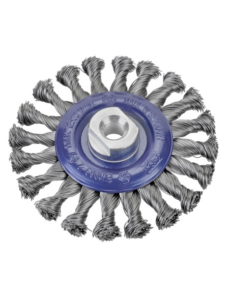 CEPILLO ALAMBRE TRENZADO  TUERCA M14 125 MM Y FILAMENTO DE 0.35 MM
