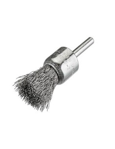 CEPILLO ACERO DE ALAMBRE ONDULADO CON VASTAGO DE 6 MM HILO DE 0.20 MM (17X45)