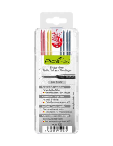 Estuche con 8 minas dry en blister