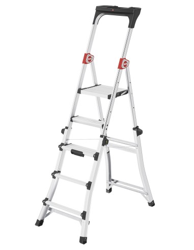 ESCALERA DE TIJERA TELESCOPICA TL100 TOPLINE (3-4-5 PELDAÑOS)