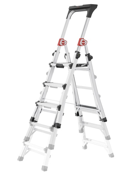 ESCALERA DE TIJERA TELESCOPICA TL100 TOPLINE (3-4-5 PELDAÑOS)