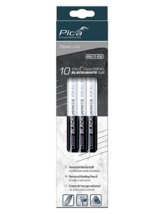 LAPIZ UNIVERSAL PICA CLASSIC BLACK-WHITE 546 (EN CAJA DE 10 UDS.)