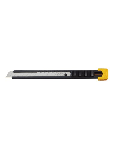CUTER COMPACTO DE BLOQUEO AUTOMATICO CON MANGO METALICO Y CUCHILLA DE 9 MM