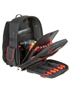 MOCHILA PORTAHERRAMIENTAS PARA HERRAMIENTAS Y DOCUMENTOS TOP 07 R VACIA